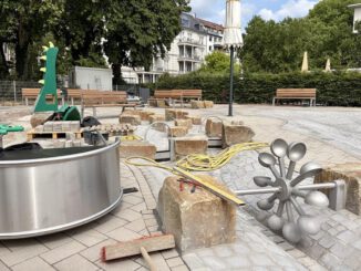 Wasserspielplatz in den Reisinger-Anlagen steht kurz vor der Freigabe